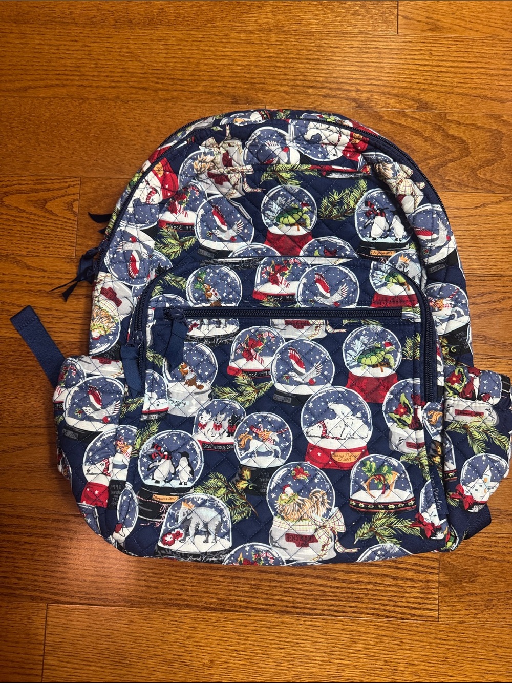 Vera Bradley Campus backpack Quilted Snow Globe motif Print